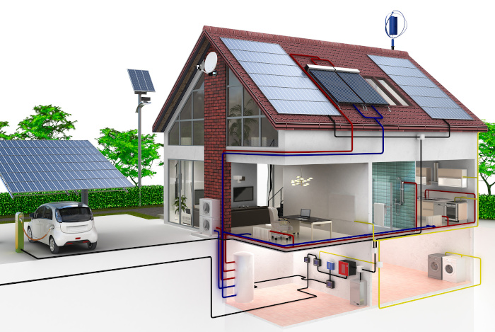 Einfamilienhaus Energieversorgung